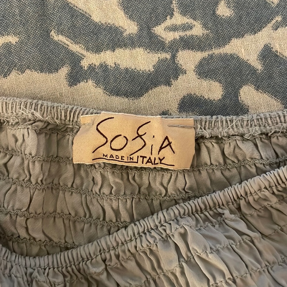 Slate Blue/Gray tiered skirt-Size M